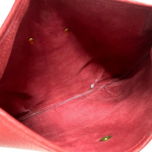 HERMES Rodeo Shoulder Bag Taurillon Clemence Red - Picture 8 of 12